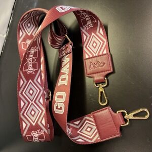 Desden Mississippi State Ikat Patterned 2" Purse Bag Strap GO DAWGS